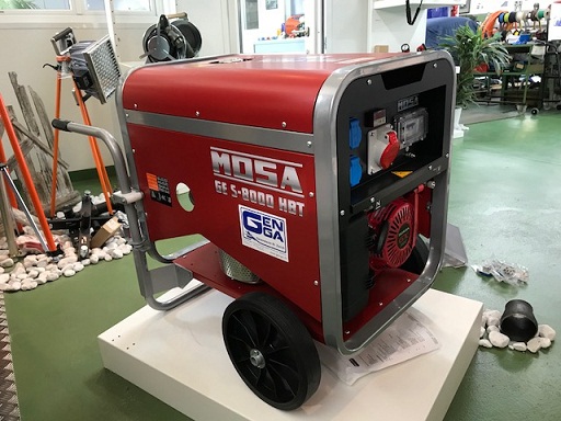 Stromerzeuger MOSA GE S-8000 HBT Mietmaschine, mit Fahrwerk